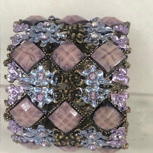 NICE Vintage 60's Chunky Wide LARGE Statement Cuff Bracelet